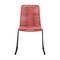 Armen Living Shasta Outdoor Metal and Brick Red Rope Stackable Dining Chair, PK2 LCSHSIBRK - alternate 4